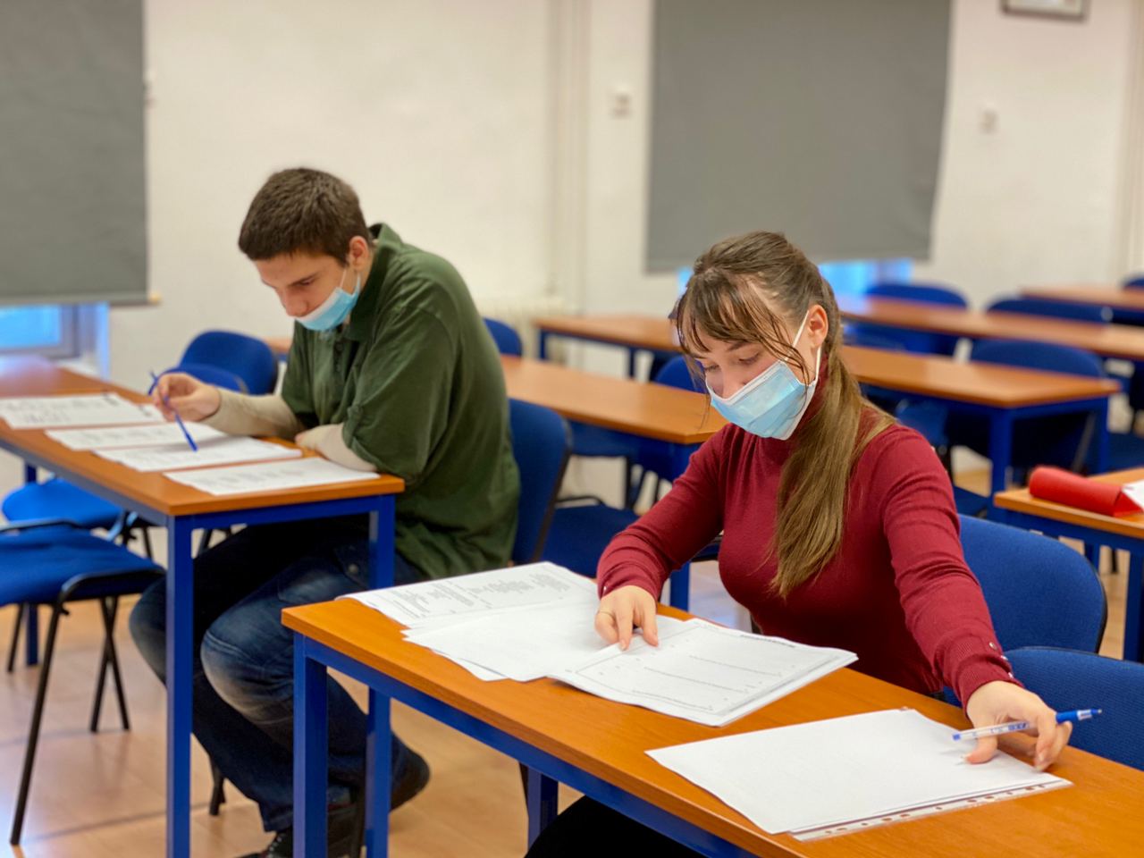 EDEXCEL A-Level Students of AIC take A-Level mock exam in "English Language and Literature". This exam was on "Exploring Voices in Speech and Writing".